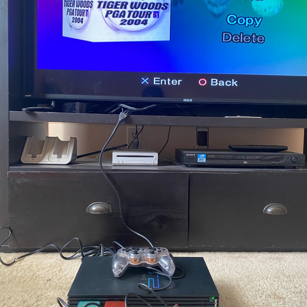 PlayStation 2 PS2 Fat Console SCPH-39001 Controller 6 Games Tested (no Chords) - Picture 4 of 7